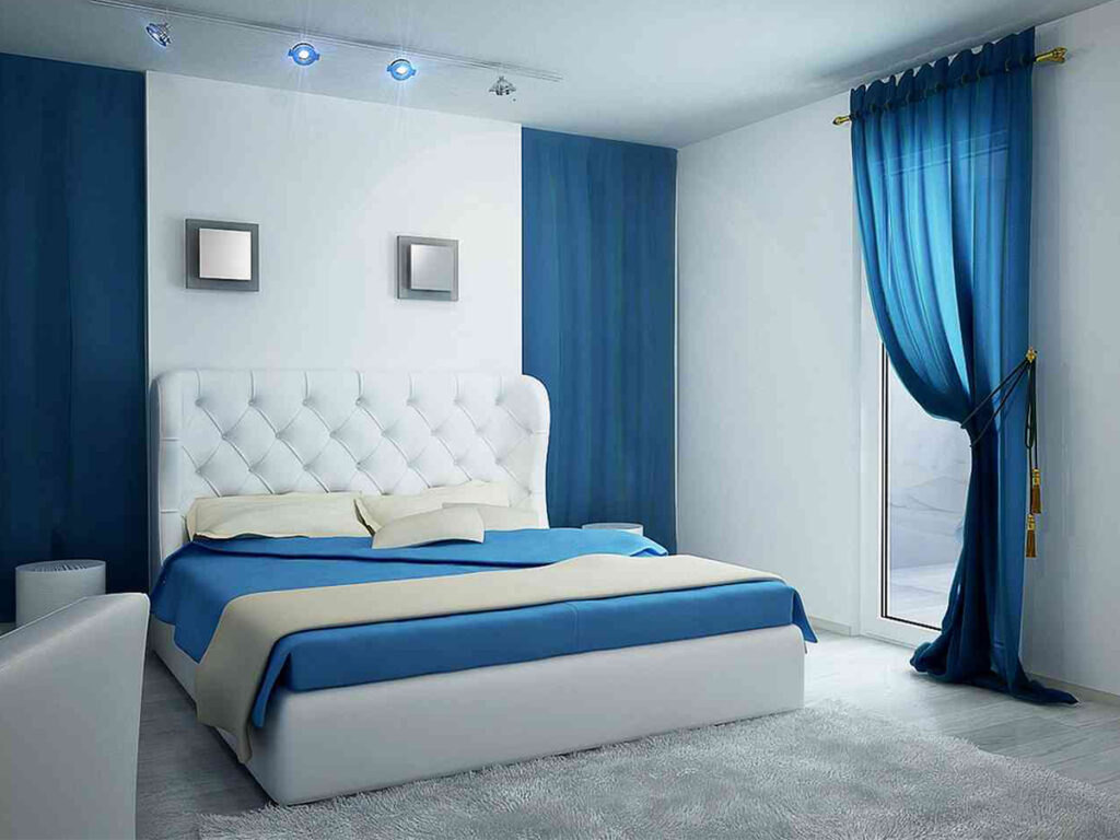 اتاق آبی رنگ