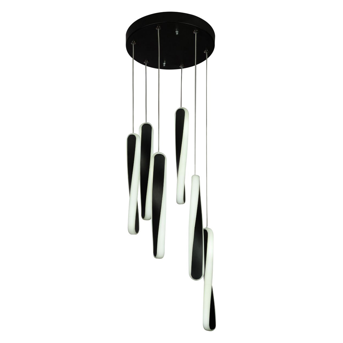 لوستر مدرن چشمه نور مدل L6406/6BK