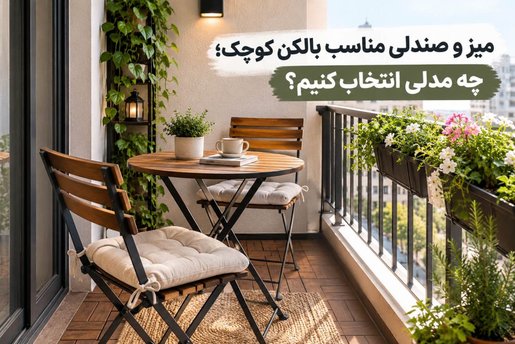 میز و صندلی مناسب بالکن کوچک؛ چه مدلی انتخاب کنیم؟
