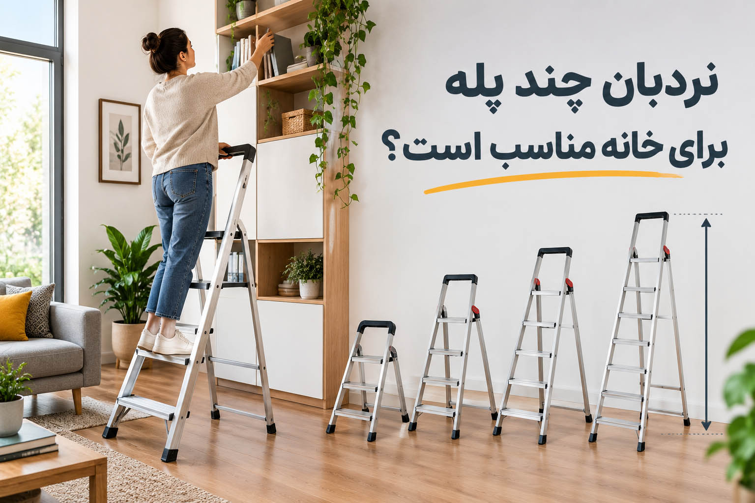 نردبان چند پله برای خانه مناسب است؟