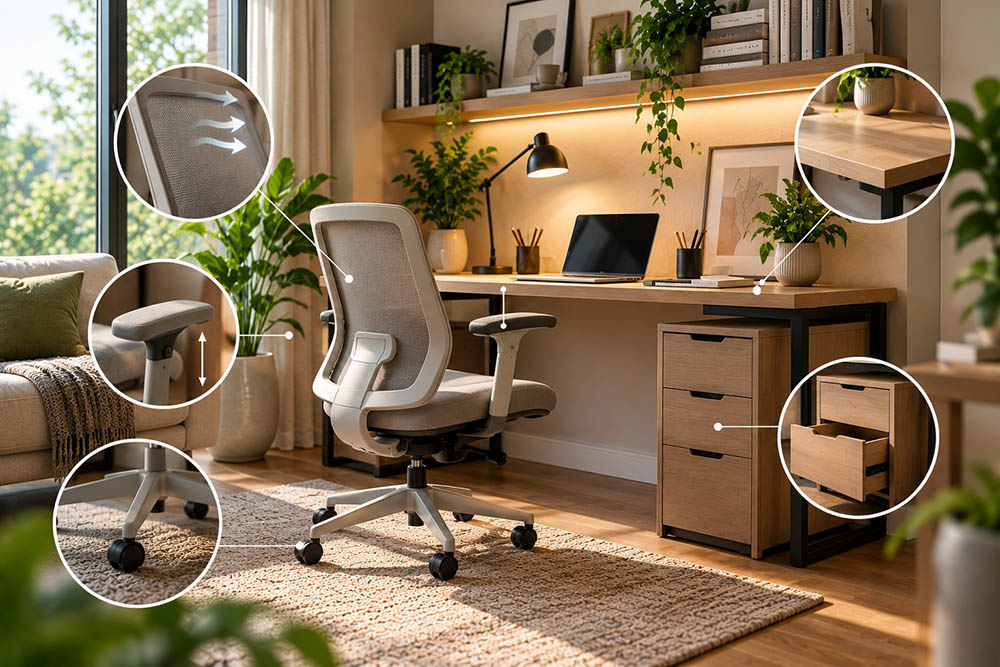 چطور برای اتاق کار خانگی میز و صندلی مناسب انتخاب کنیم؟